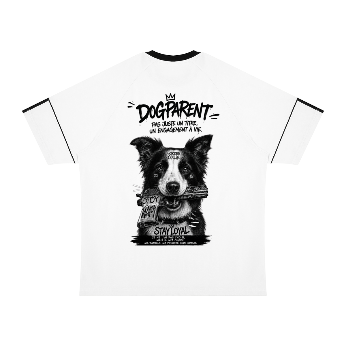 GUN Border Collie - Raglan T-shirt