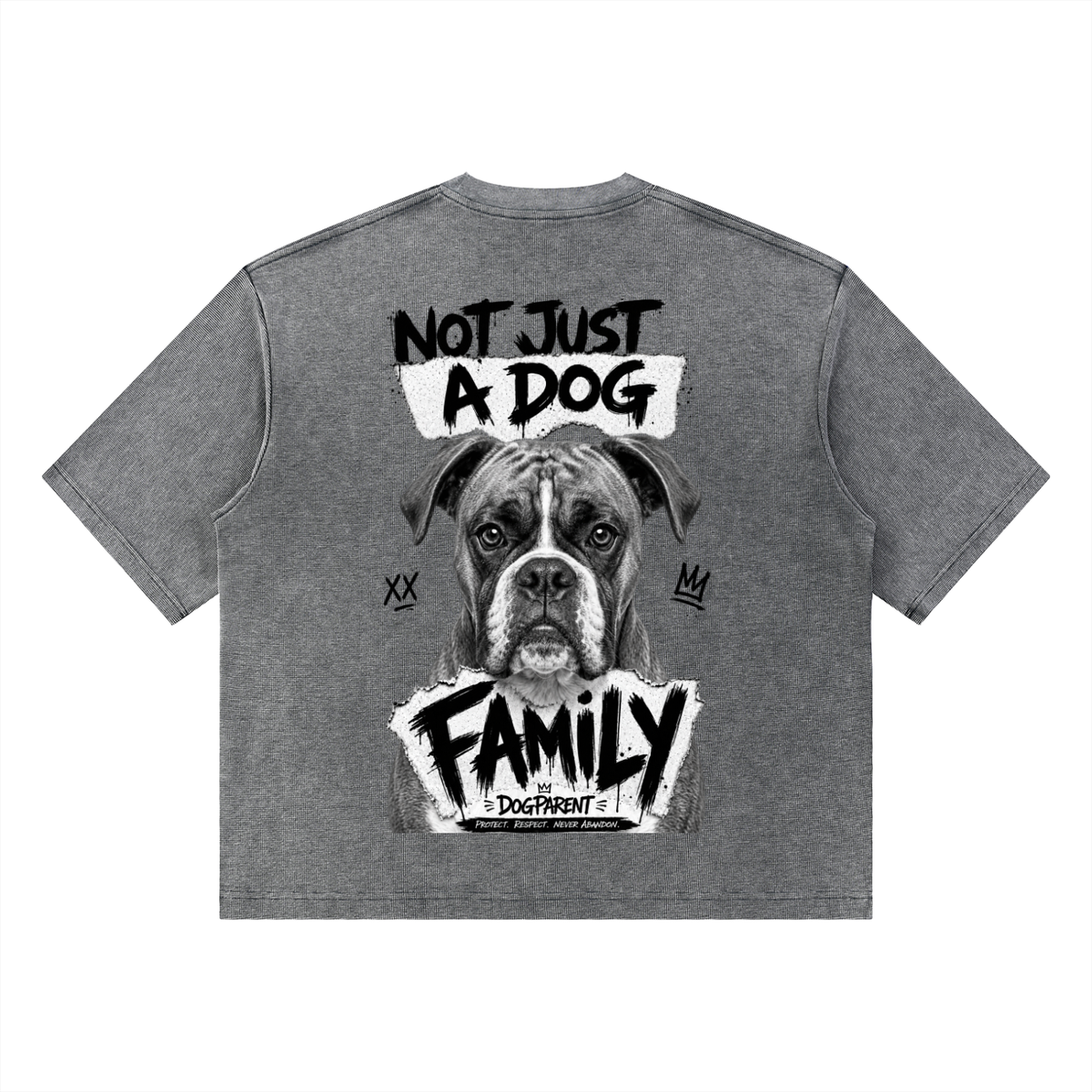 FAMILY Boxer - Waffle Boxy T-Shirt