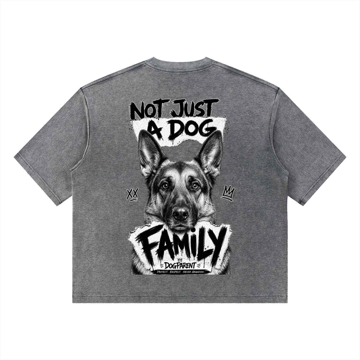 FAMILY German Shepherd - Waffle Boxy T-Shirt