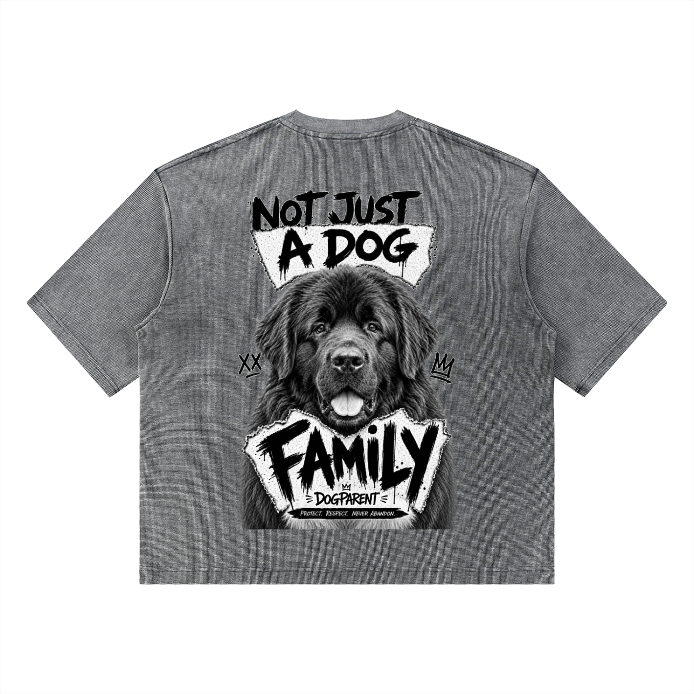 FAMILY Newfoundland - Waffle Boxy T-Shirt