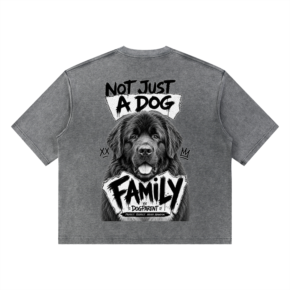 FAMILY Newfoundland - Waffle Boxy T-Shirt