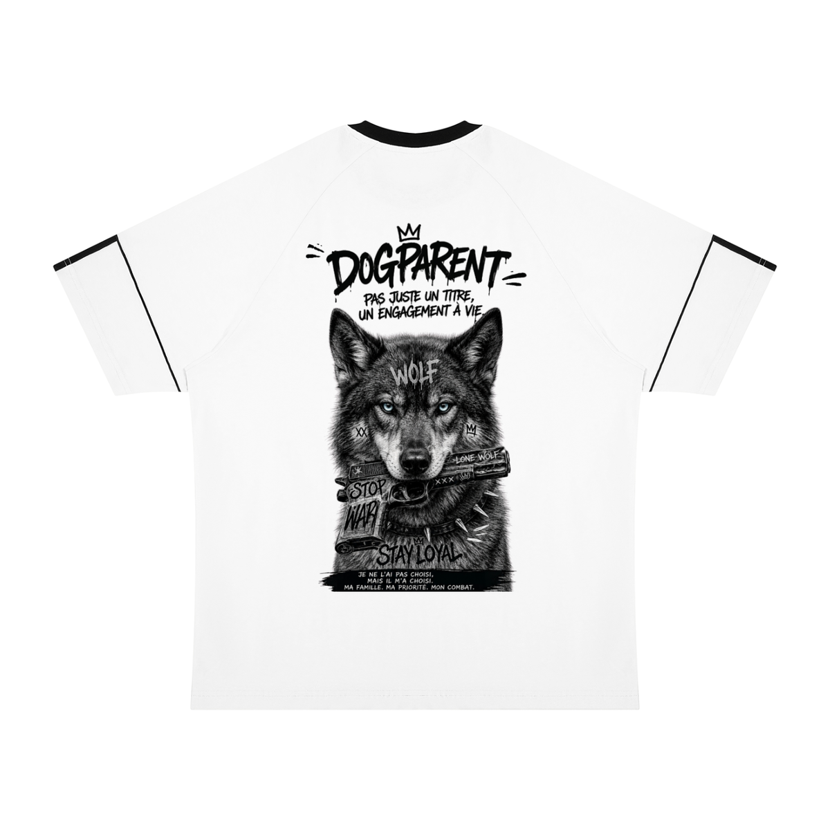 GUN American Wolfdog Grey - Raglan T-shirt