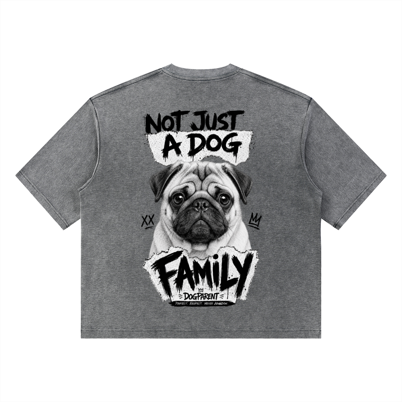FAMILY Carlin - Waffle Boxy T-Shirt