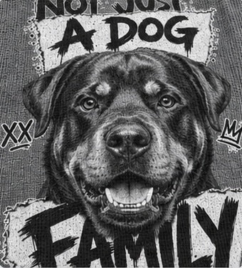 FAMILY Rottweiler - Waffle Boxy T-Shirt