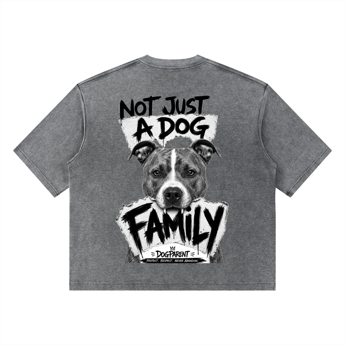 FAMILY Amstaff - Waffle Boxy T-Shirt