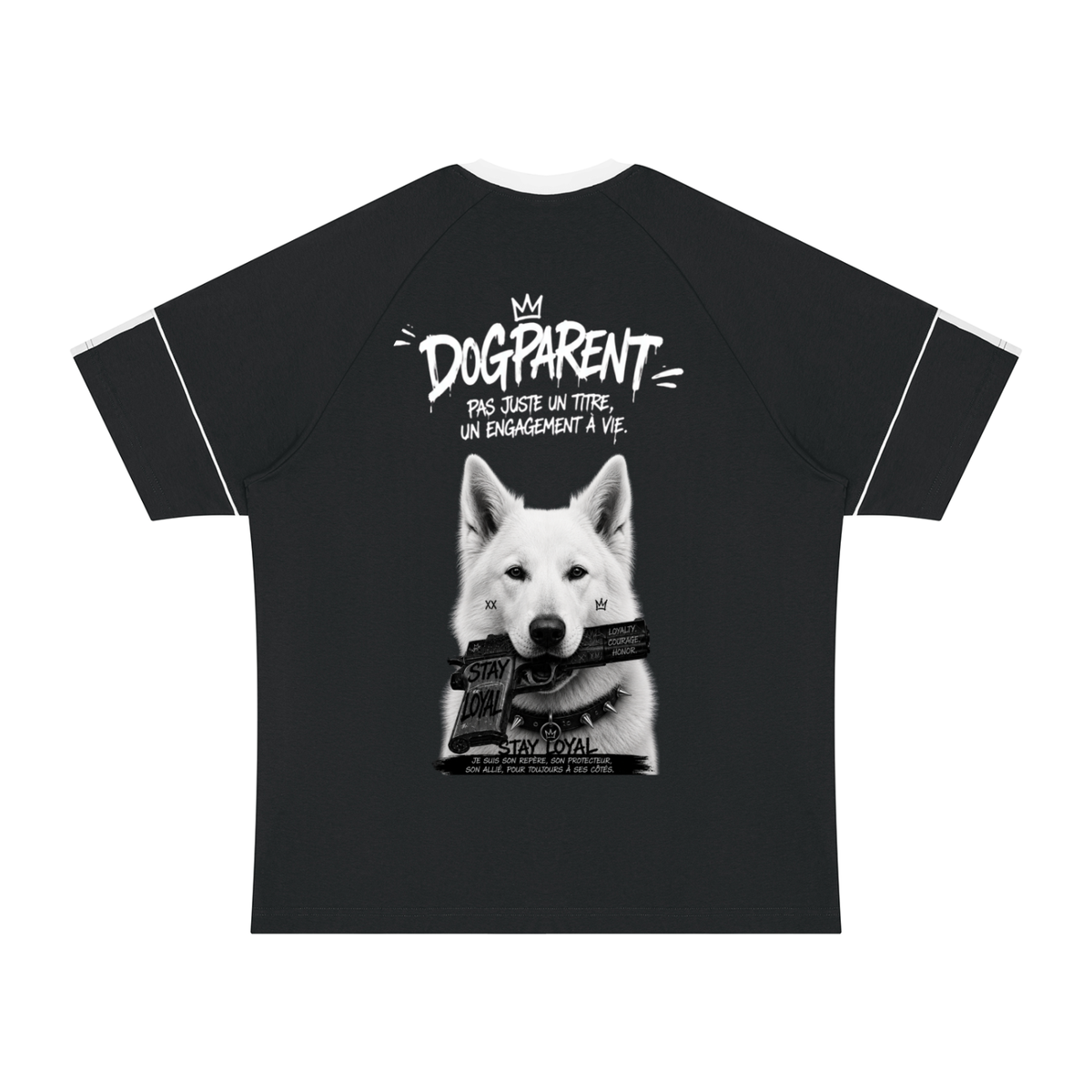 GUN White Swiss Shepherd - T-shirt Raglan