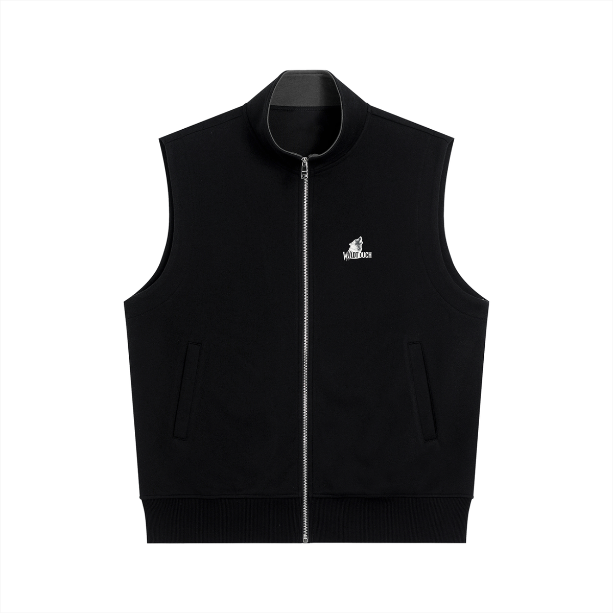 Thick Sleeveless Vest Black - WILDTOUCH
