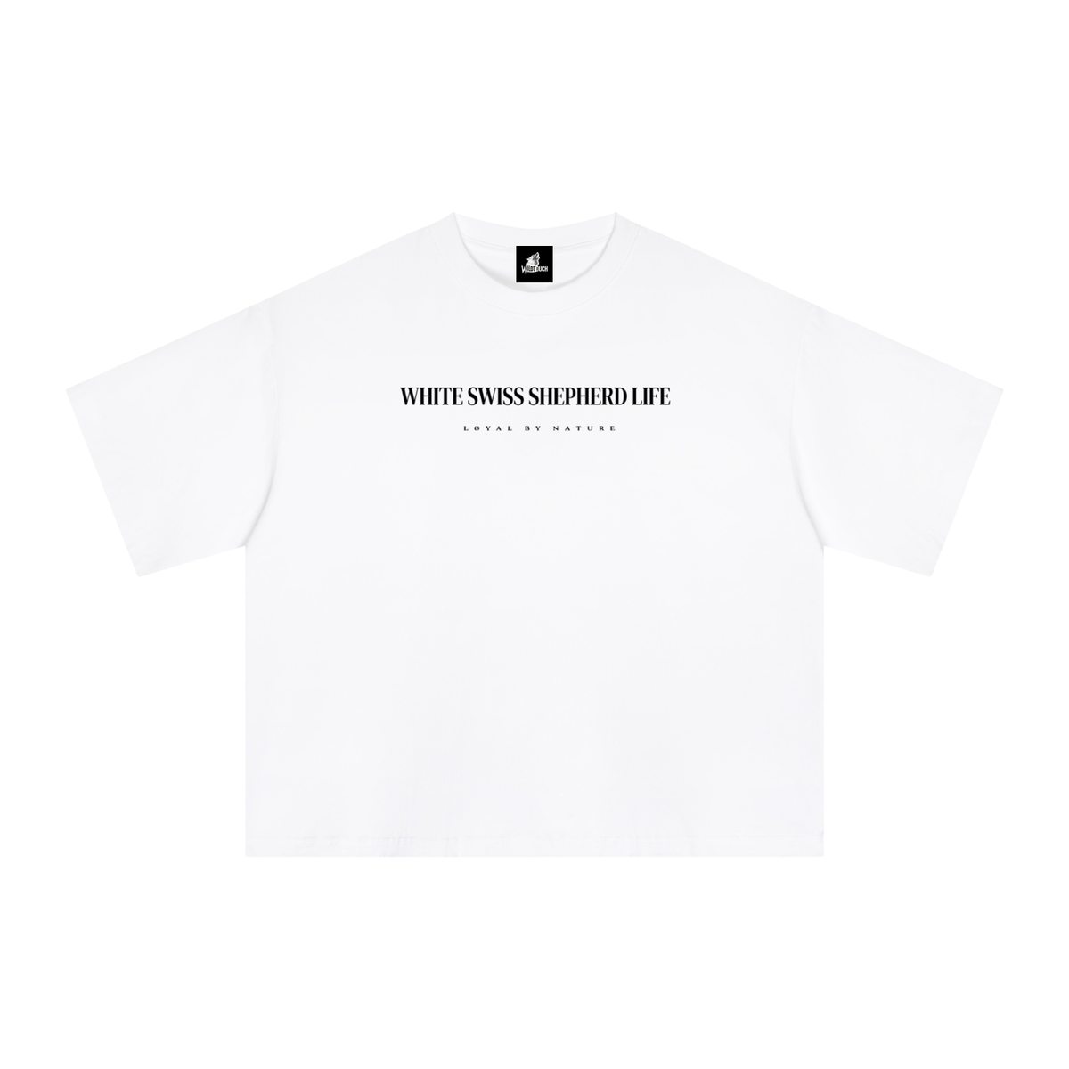 VIGILANT - White Swiss Shepherd T-Shirt Essential Sorona