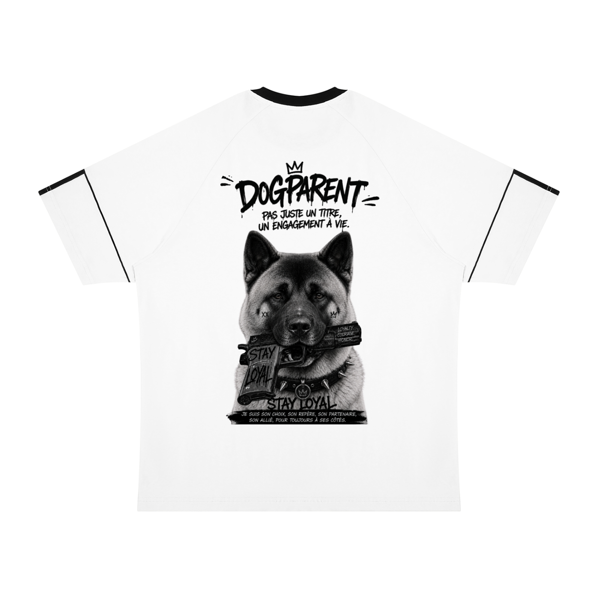 GUN Akita Américain - T-shirt Raglan