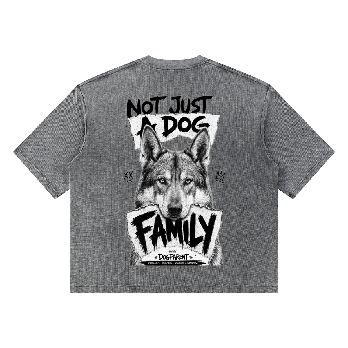 FAMILY Czechoslovakian Wolfdog - Waffle Boxy T-Shirt