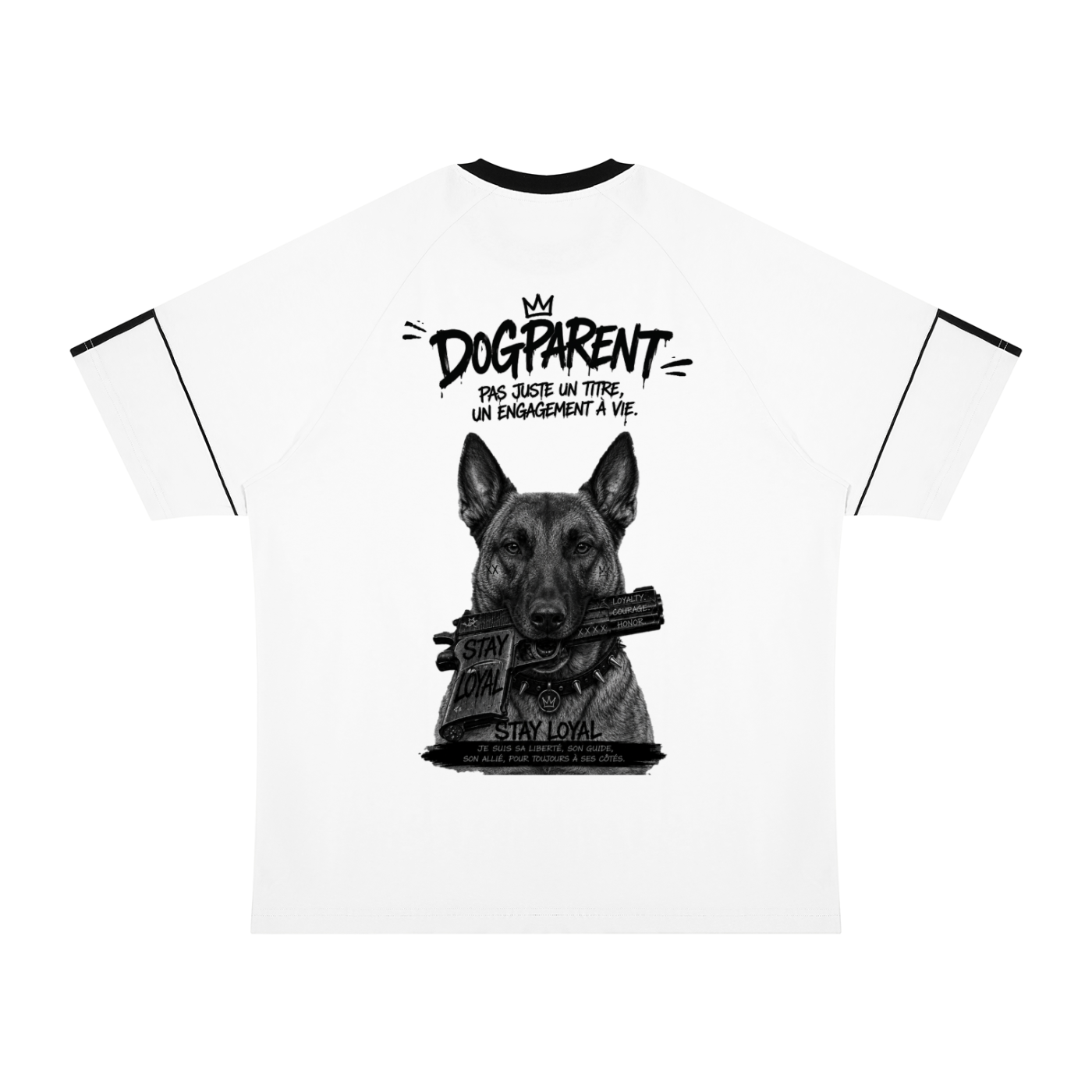 GUN Malinois Bringé - T-shirt Raglan
